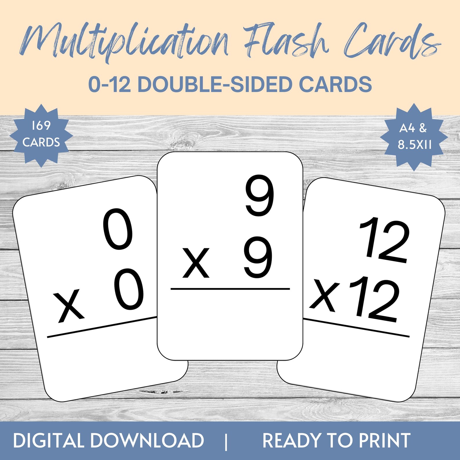 PRINTABLE 0 12 Multiplication Flash - Il 1588xN.6236912234 Jihh 