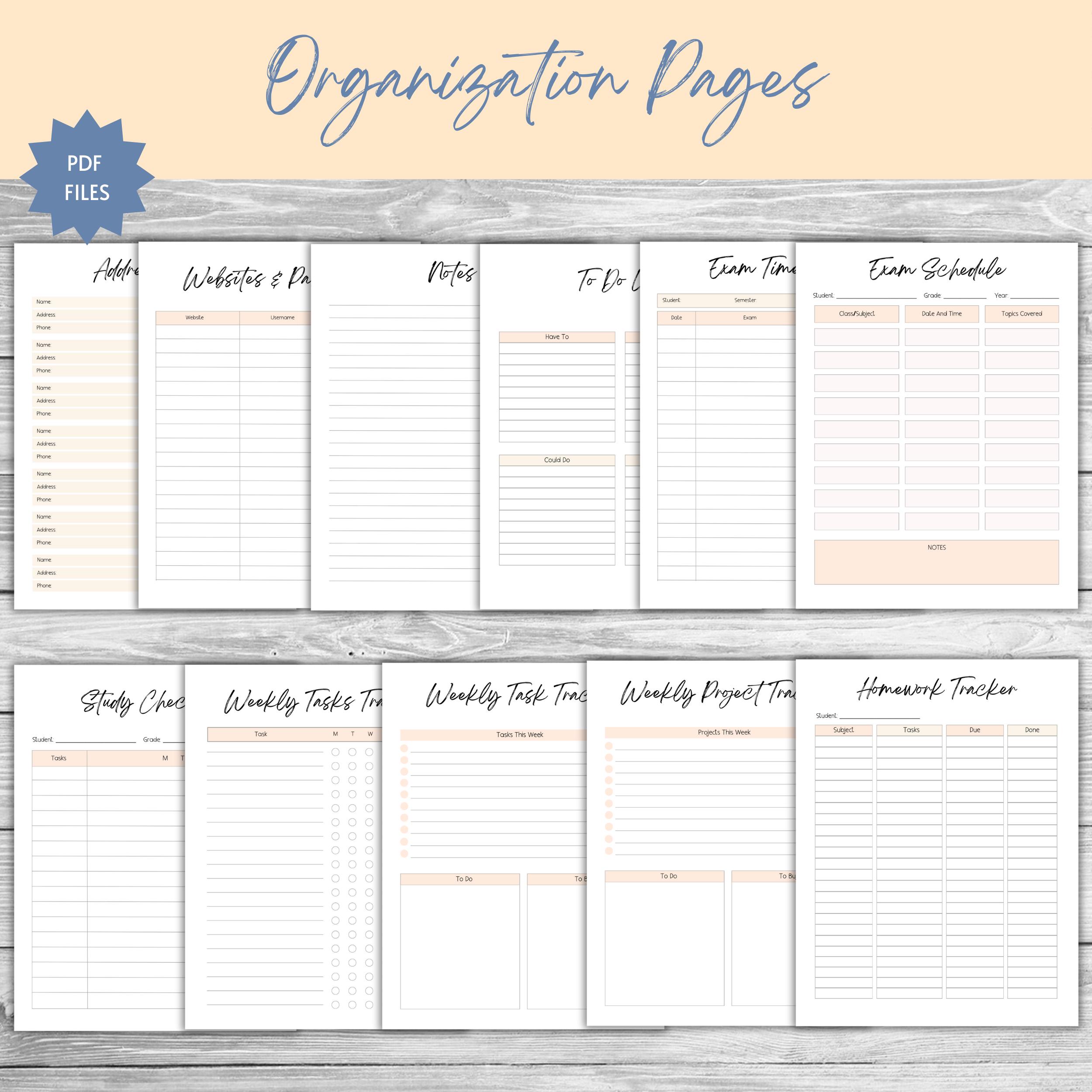 PRINTABLE Homeschool Planner | Undated | Floral Design | PDF | Digital ...