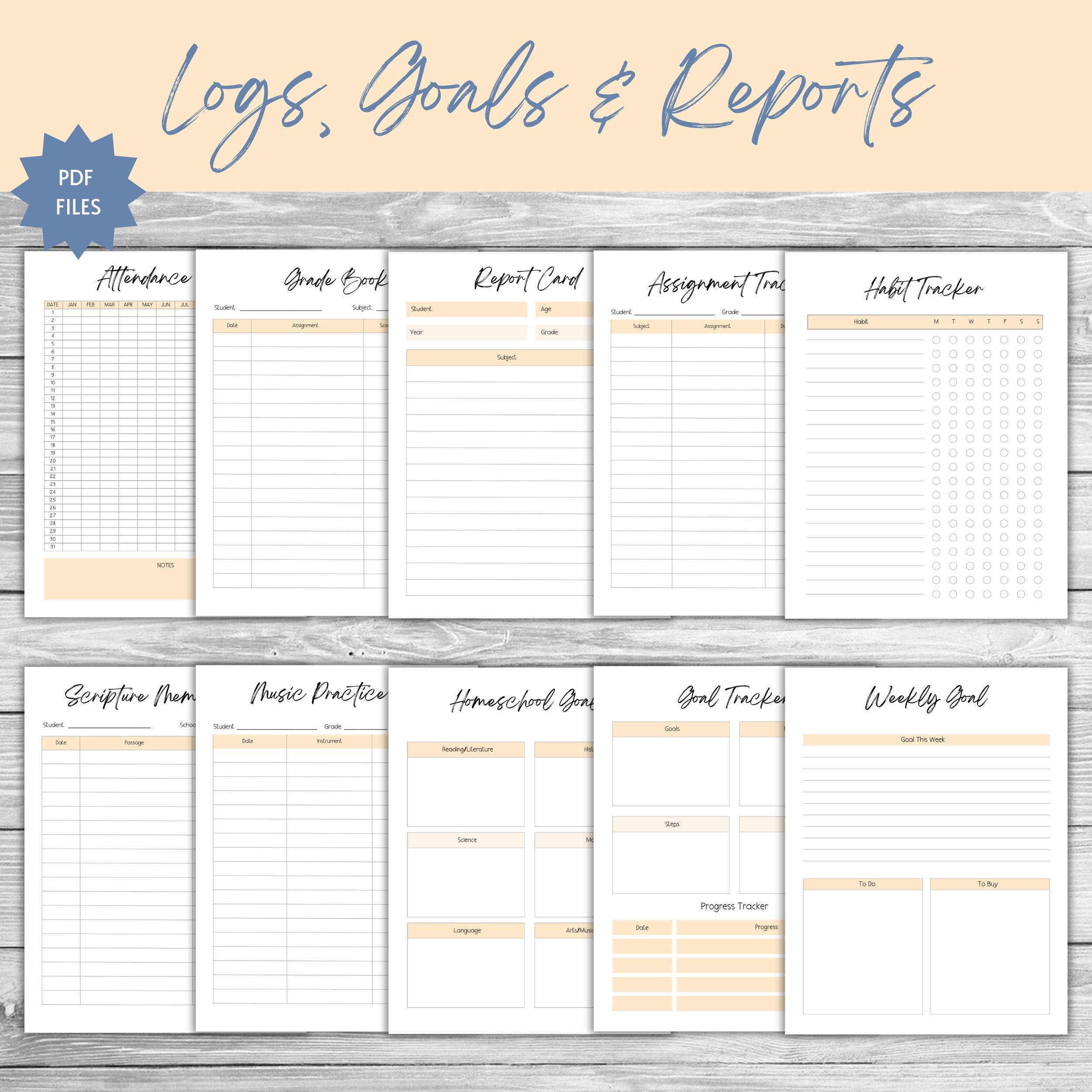 PRINTABLE Homeschool Planner | Undated | Retro | 70s | PDF | Digital ...