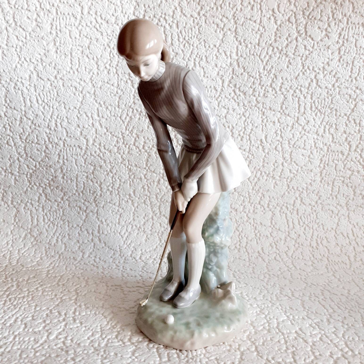 Lladro Porcelain Collectable Female Golfer Figurine Made in Etsy