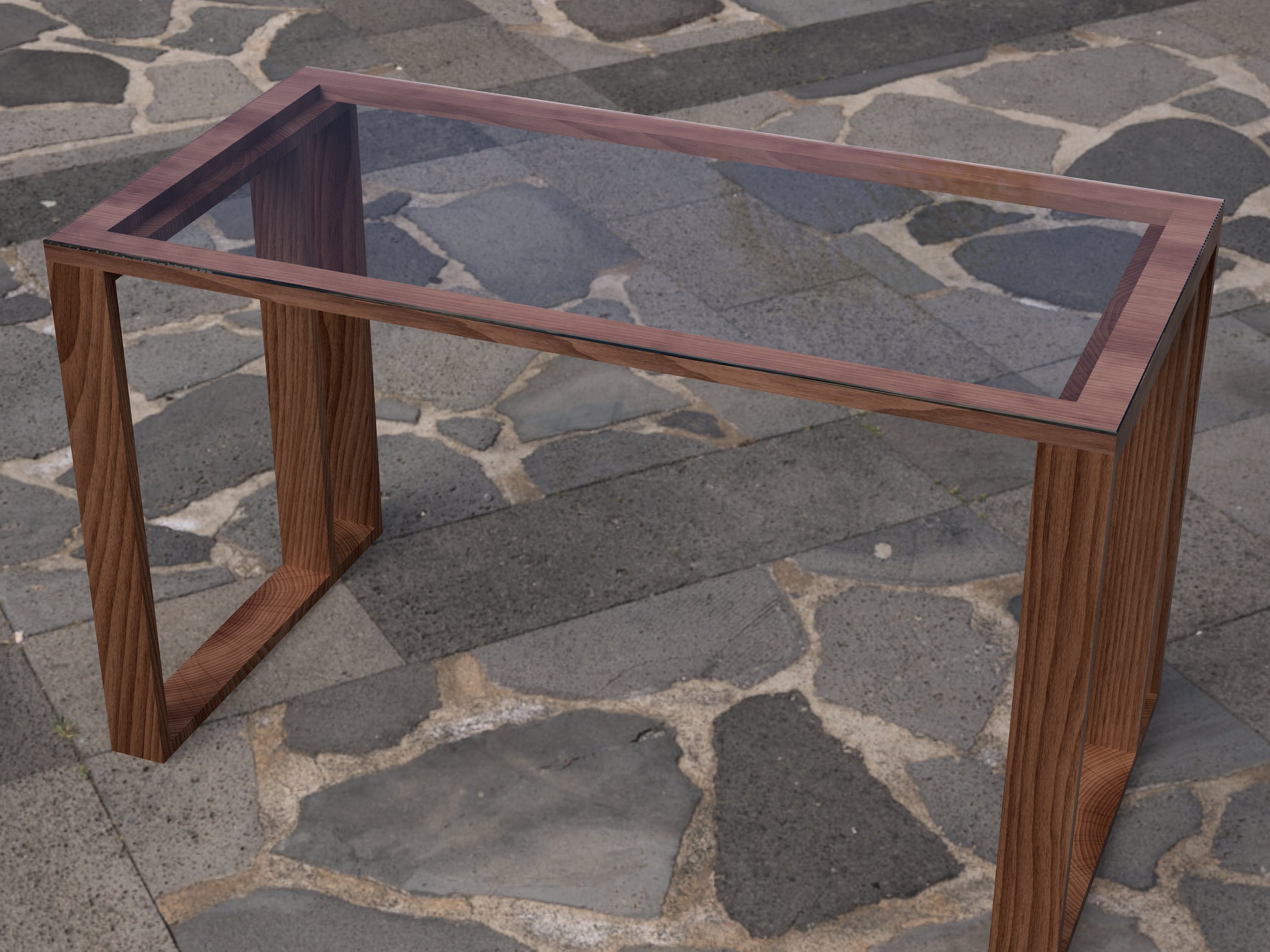 Escritorio de madera de cerezo/nogal hecho a medida 100% con | Etsy