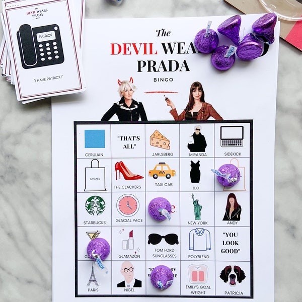 Devil Wears Prada Bingo Set | Printable Game