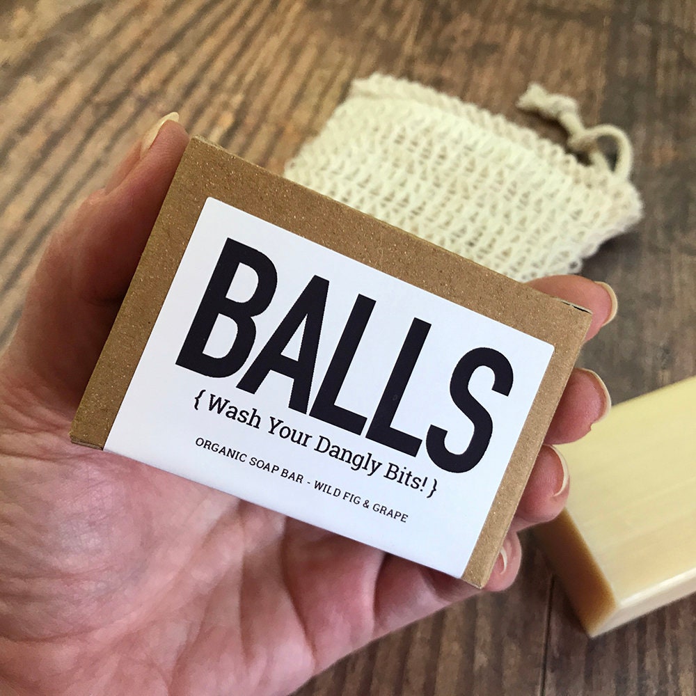 Balls Soap Bar Wash Your Dangly Bits Rude Funny Birthday Etsy