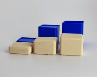 vierkante, kubusvormige shampoobarvorm