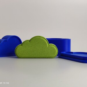 Cloud Bath Bomb Mold, 3pc PLA Cloud Mold, DIY Bubble Bath Maker, Fluffy Cloud Bath Bomb Mould, Easy Release