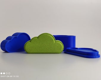 Cloud Bath Bomb Mold, 3pc PLA Cloud Mold, DIY Bubble Bath Maker, Fluffy Cloud Bath Bomb Mould, Easy Release
