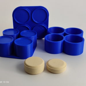 4 Stück Shampoo Bar Form, mehrere Shampoo Bar Form