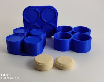 Stampo per barra shampoo da 4 pezzi, stampo per barra shampoo multipla