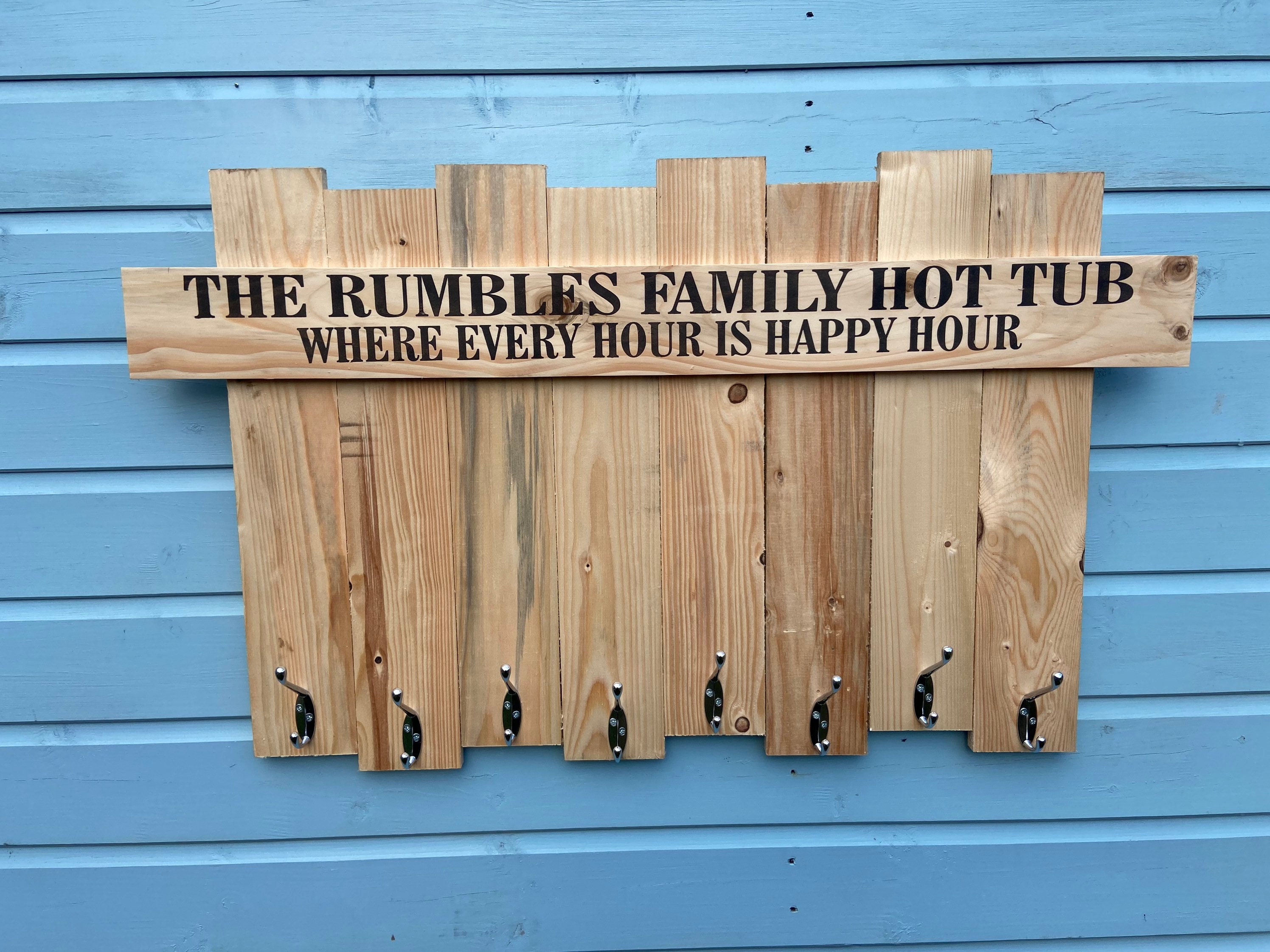 Hot Tub towel hook hanger hooks. Coat hook. Hot tub outside Etsy