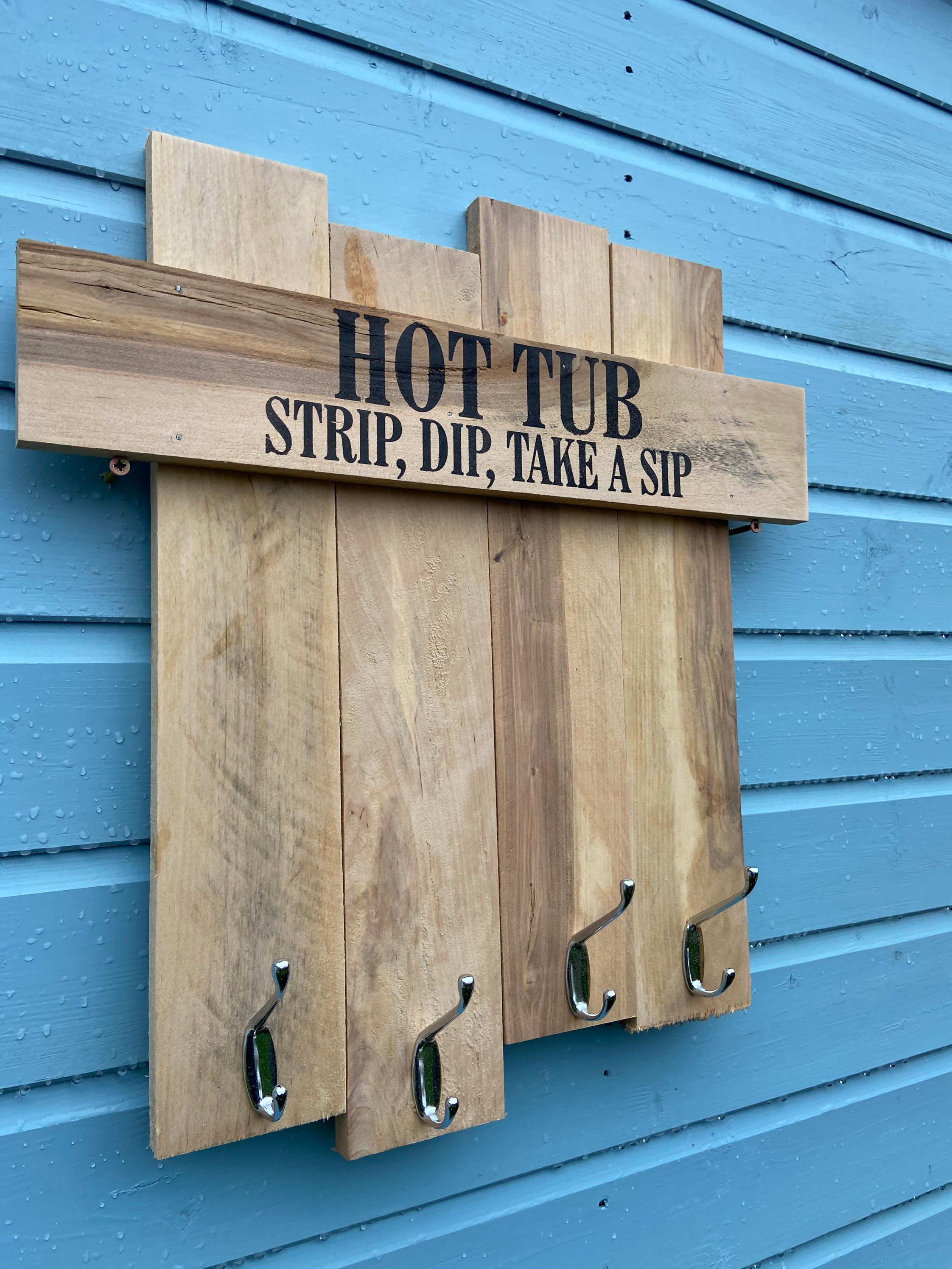 Hot Tub towel hook hanger hooks. Coat hook. Hot tub outside Etsy