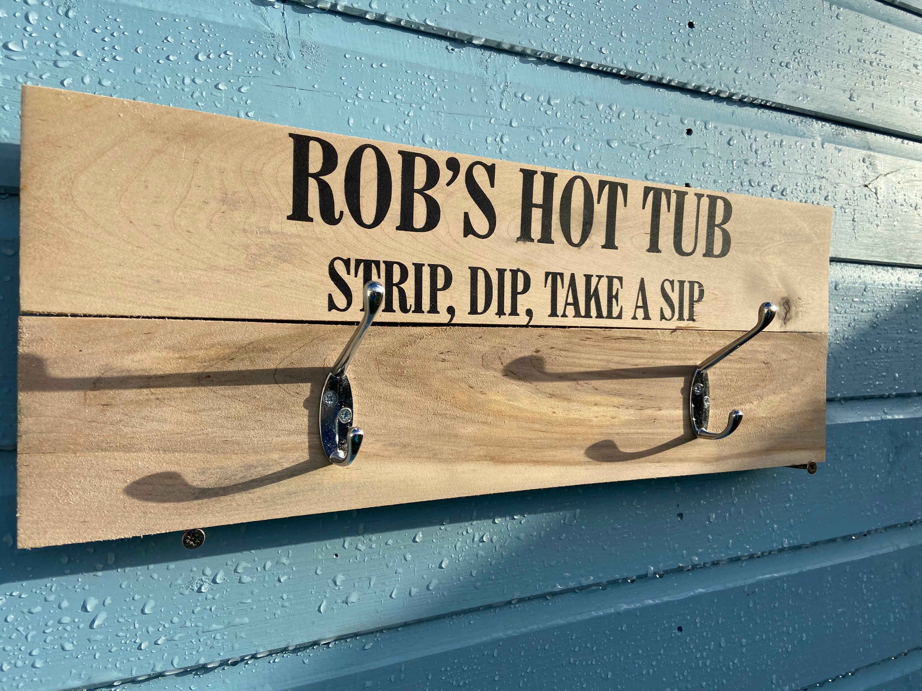 Hot Tub towel hook hanger hooks. Coat hook. Hot tub outside Etsy