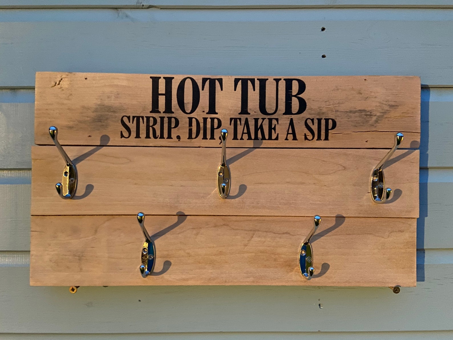 Hot Tub towel hook hanger hooks. Coat hook. Hot tub outside Etsy