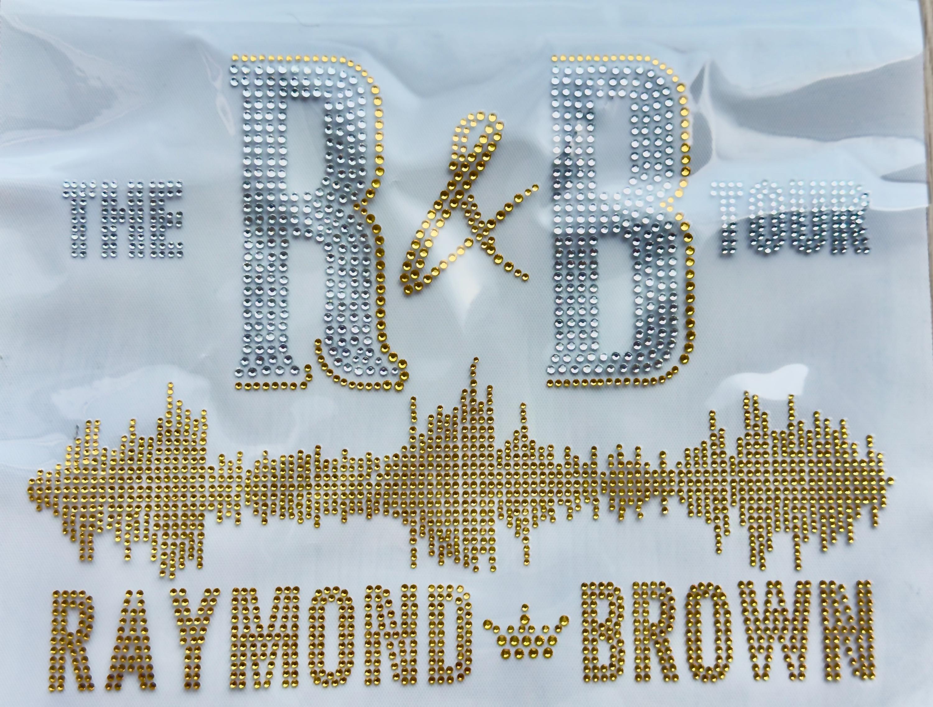 R&B Tour Rhinestone Iron-on Transfer, Raymond Brown Concert Inspired ...