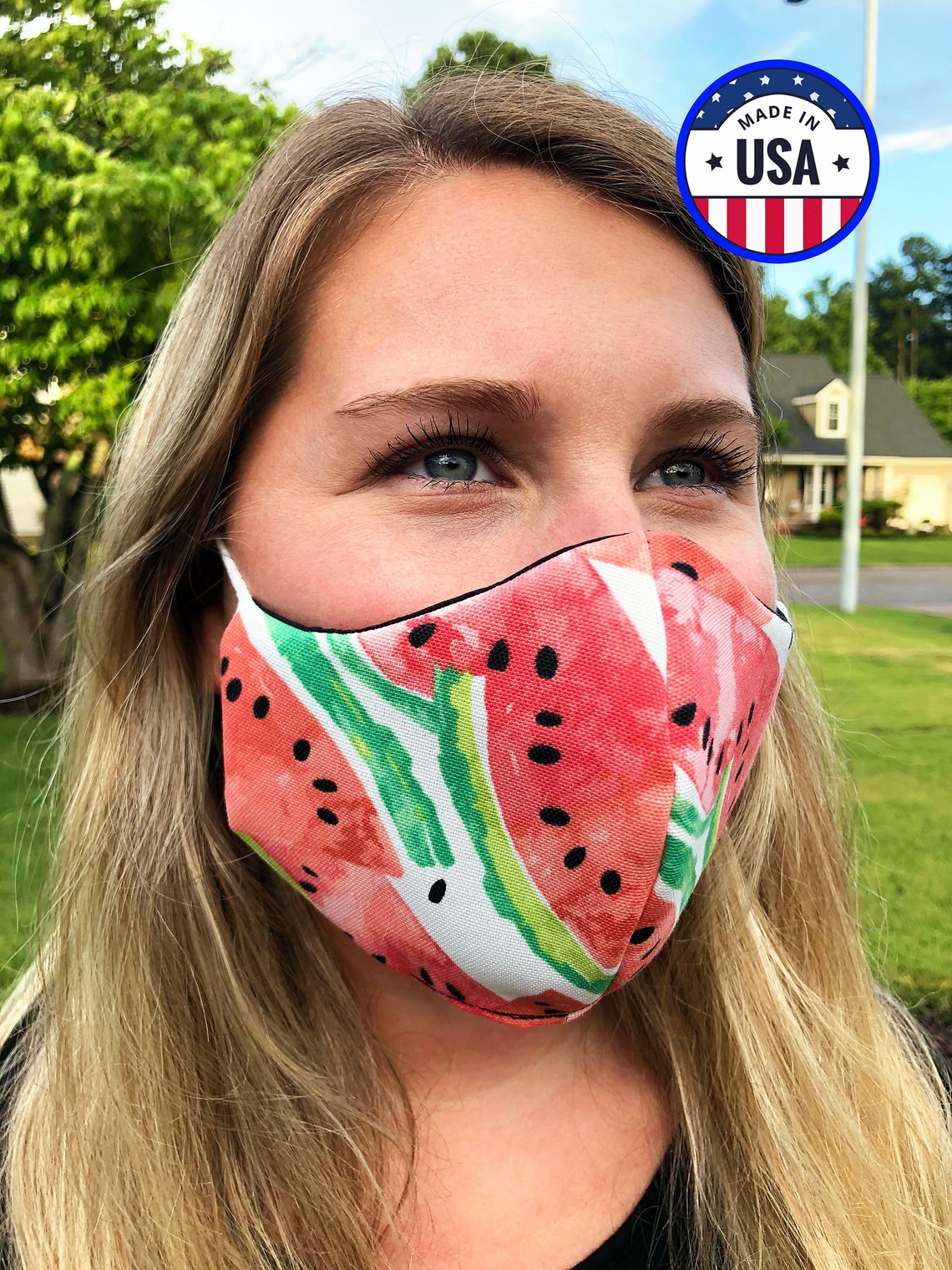 Watermelon Face Mask Women's Face Mask Washable Face Etsy