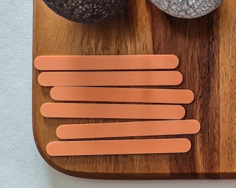 Pastel Orange Acrylic Cakesicle Sticks