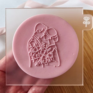 Bride And Groom Raised Cookie Embosser