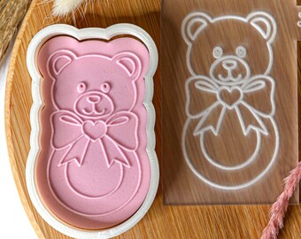 Baby Rattle Cookie Cutter + Embosser