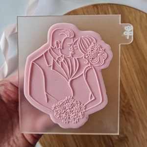 Bride And Groom Cookie Cutter + Embosser