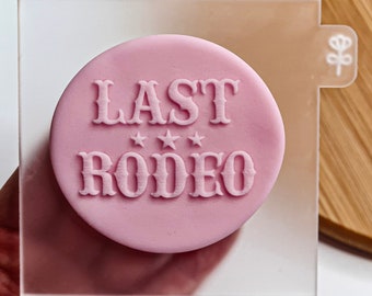 Grabador inverso de fondant Last Rodeo