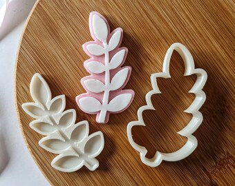 Pinnate Leaf Cookie Cutter + Stamp