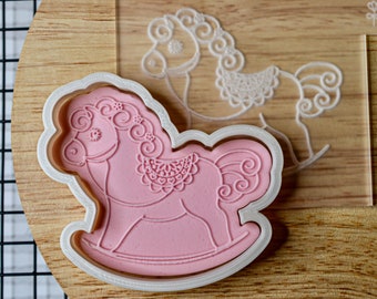 Rocking Horse Cookie Cutter + Embosser