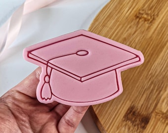 Graduation Hat Cookie Cutter + Stamp