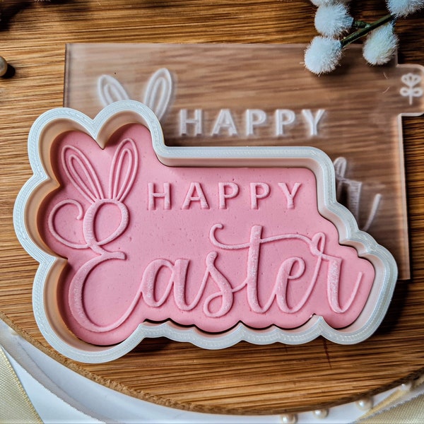 Happy Easter Cookie Cutter + Embosser