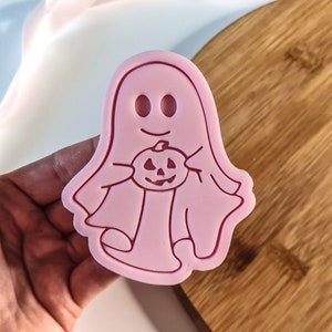 Halloween Ghost Cookie Cutter Stamp image 1