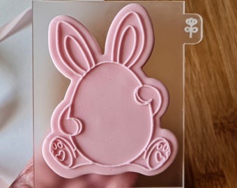 Easter Bunny Egg Cookie Cutter + Embosser