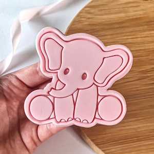 Elephant Cookie Cutter + Stamp