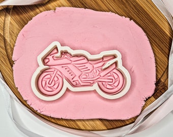Motorbike Cookie Cutter + Stamp