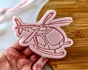 Helicopter Cookie Cutter + Stamp