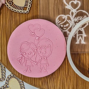 Couple In Love Cookie Cutter + Stamp