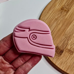 Motorbike Helmet Cookie Cutter + Stamp