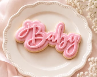 Baby Text Cookie Cutter + Stamp