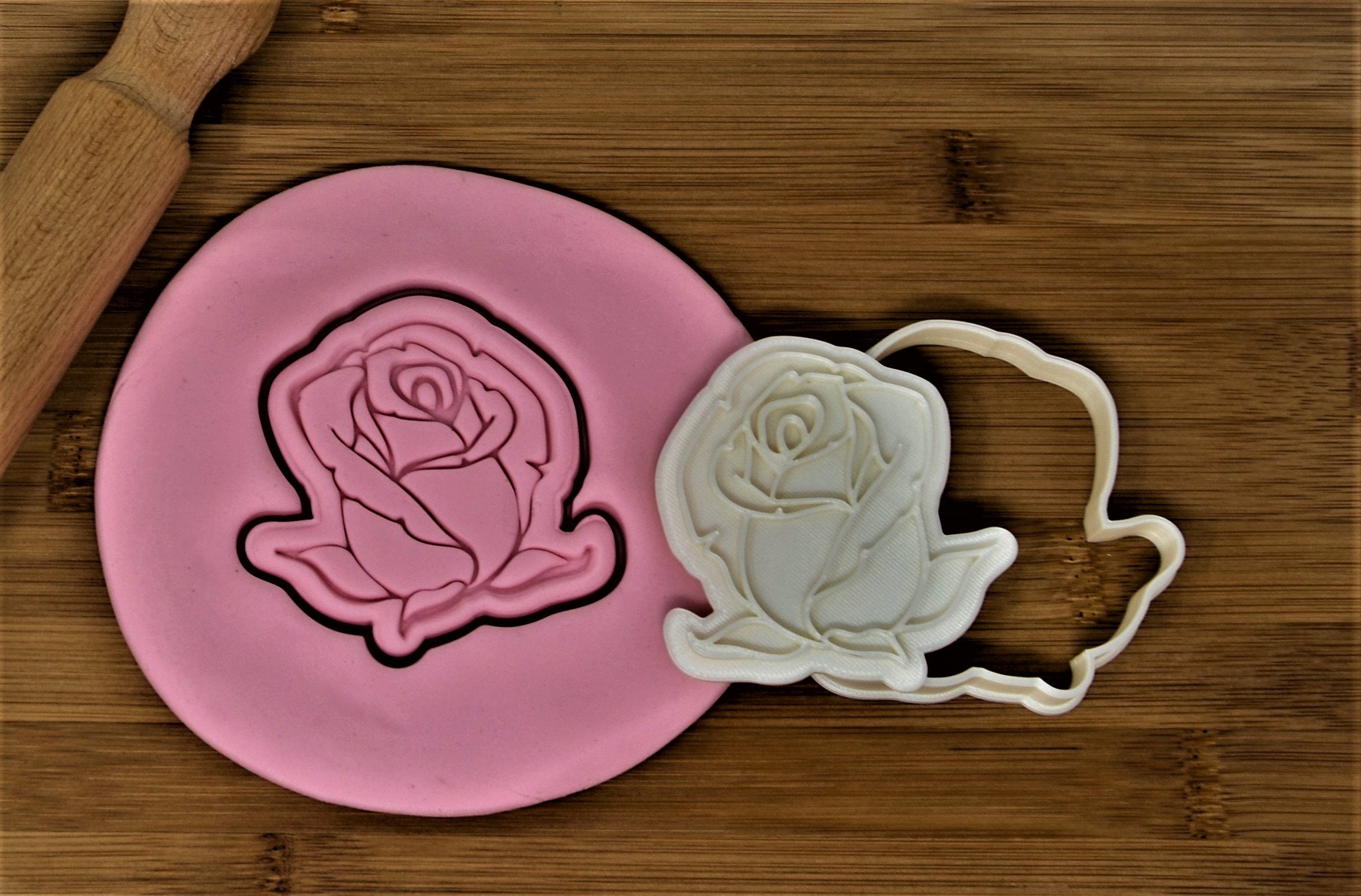Rose Cookie Cutter Stamp/embosser Etsy UK
