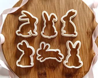 Cortadores de galletas de conejo de Pascua