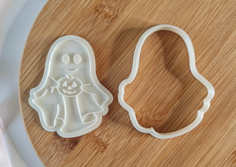 Halloween Ghost Cookie Cutter Stamp image 2