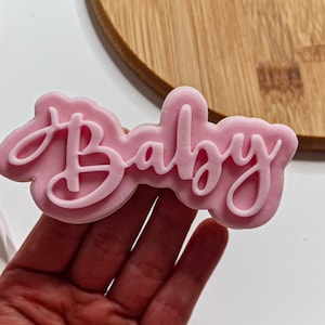 Baby Text Cookie Cutter + Stamp