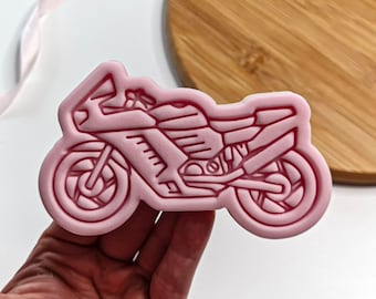 Motorbike Cookie Cutter + Stamp