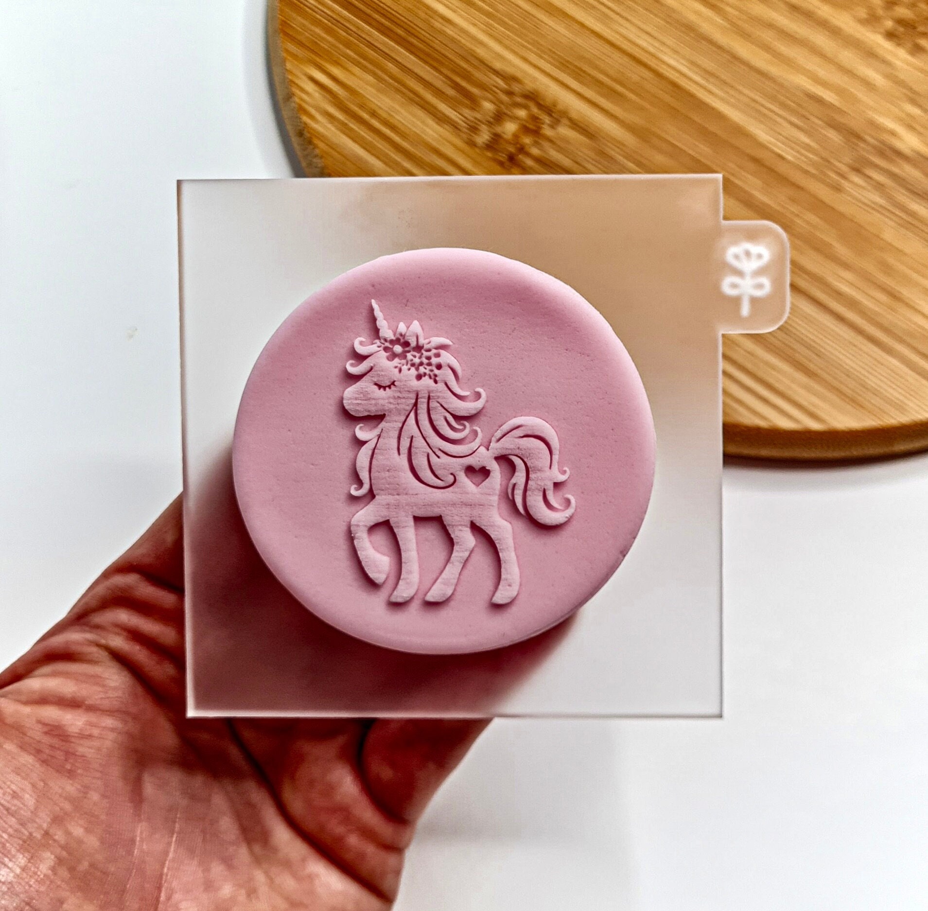 Unicorn Fondant Reverse Embosser