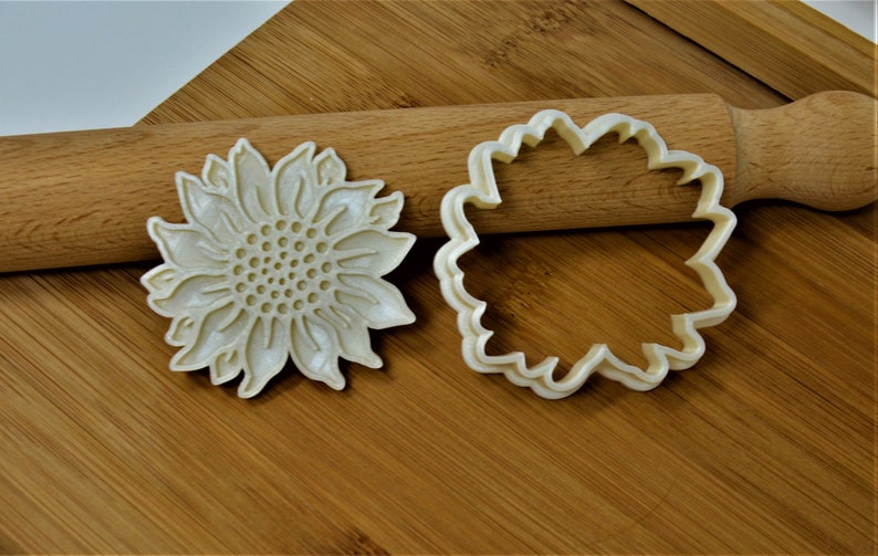 Sunflower / Flower Cookie Cutter Stamp Etsy