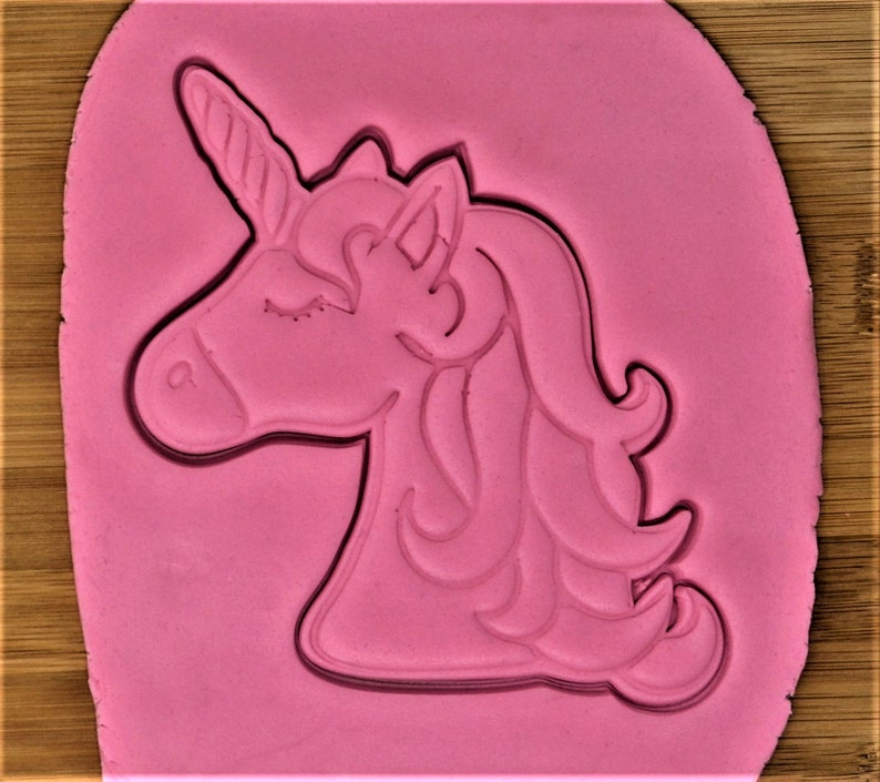 Large Unicorn Cookie Cutter Stamp Etsy UK