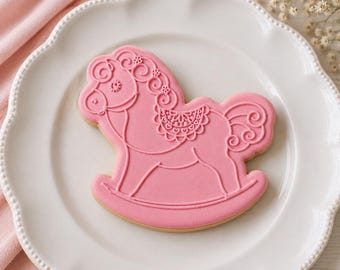 Rocking Horse Cookie Cutter + Embosser