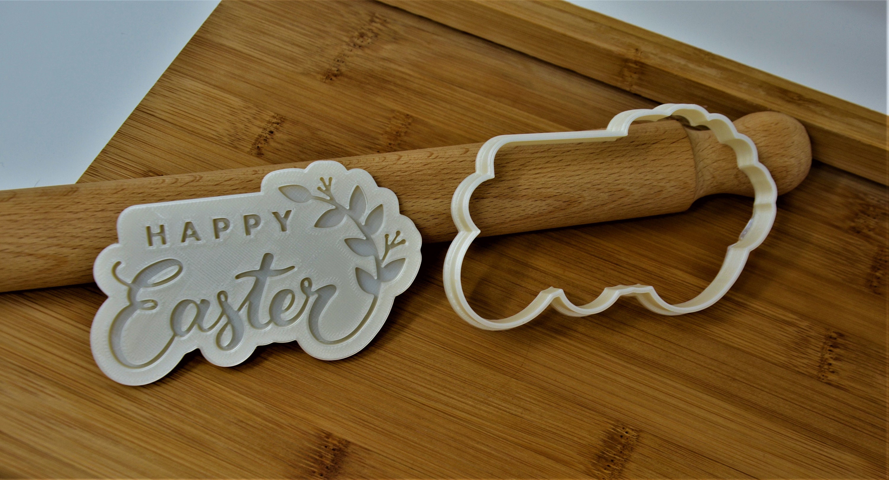 Happy Easter Cookie Cutter Stamp Etsy Australia