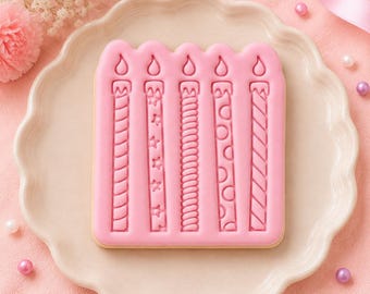 Candles Cookie Cutter + Stamp