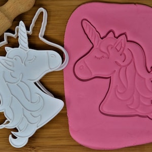 Large Unicorn Cookie Cutter + Stamp