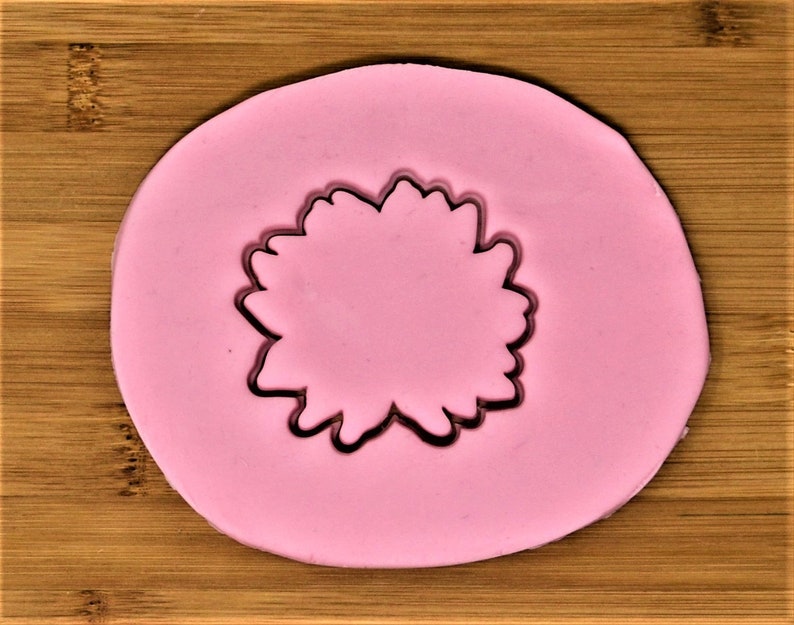 Sunflower / Flower Cookie Cutter Stamp Etsy