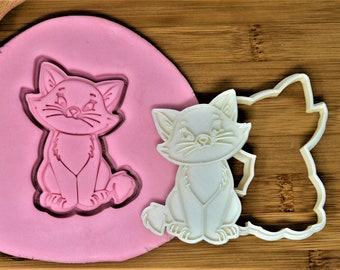 Cat / Kitten Cookie Cutter + Stamp