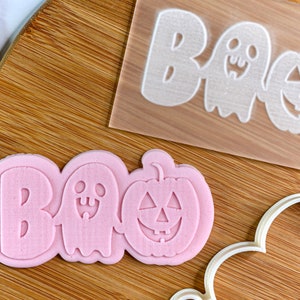 Halloween Boo Cookie Cutter + Embosser